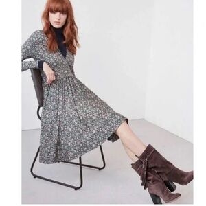 Rebecca Taylor Blue Lavish Garden Dress Size 4